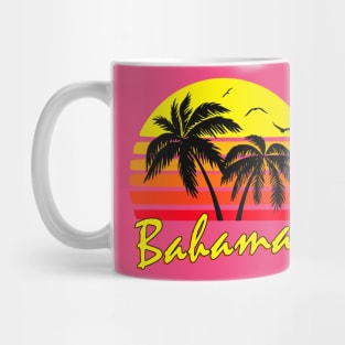 Bahamas Retro Sunset Mug